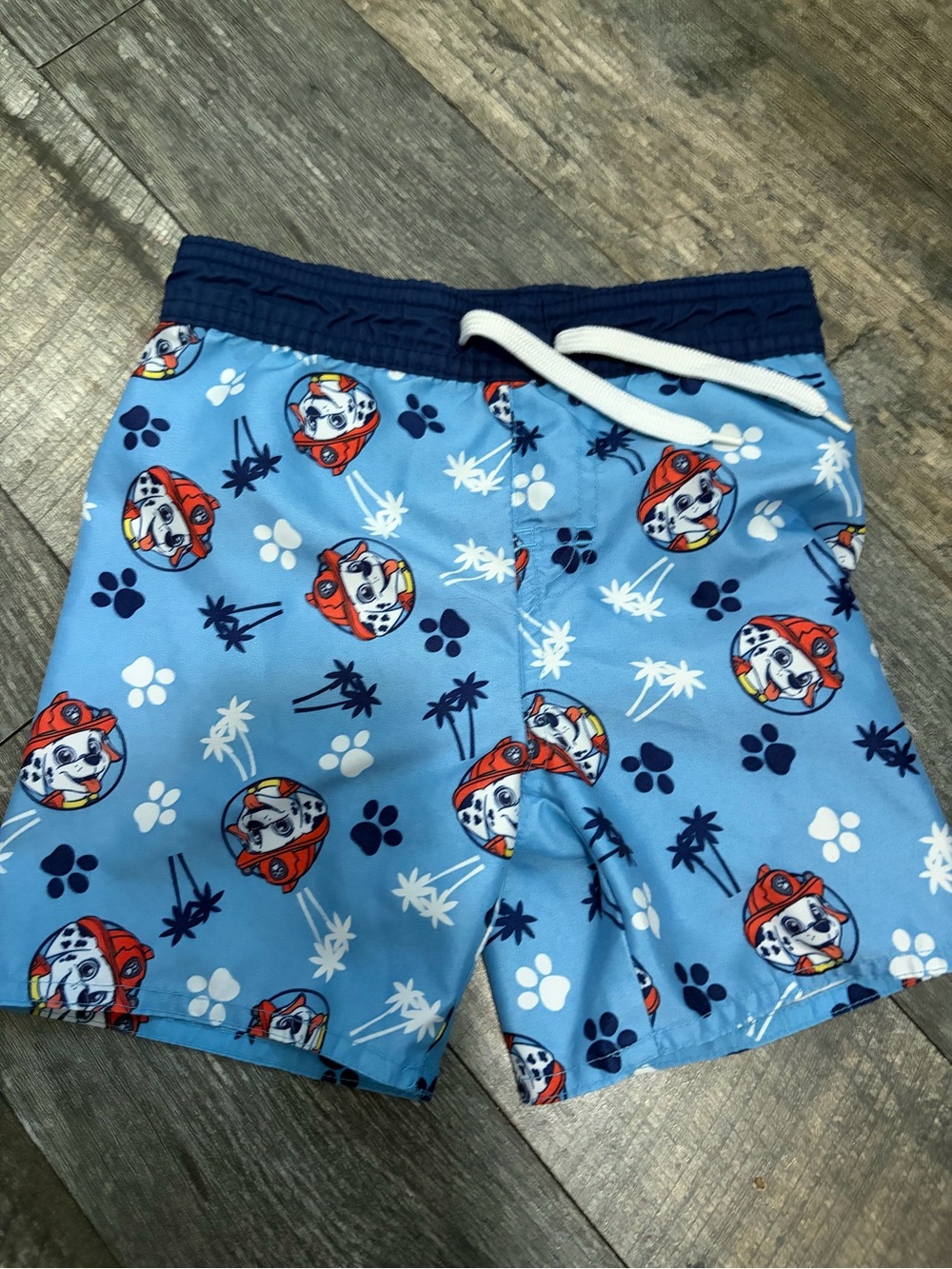 Old Navy Light Blue paw patrol Marshall swimsuit shorts bathing suit 2t